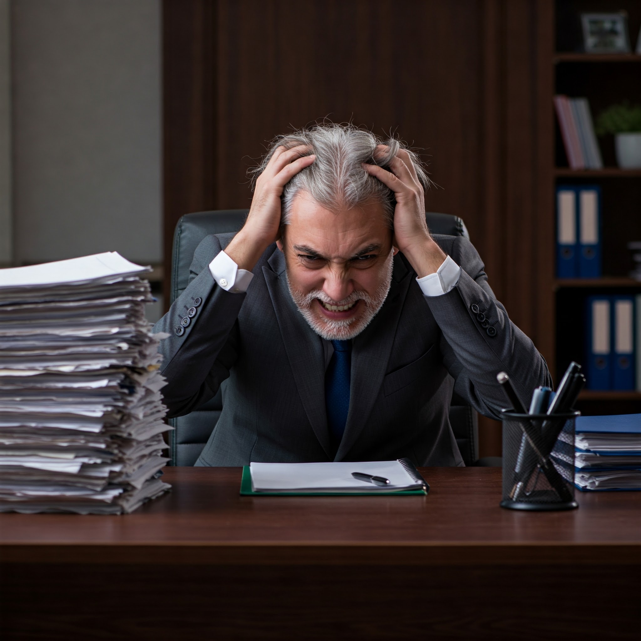Last Mile Delivery moment of a delivery driver holding a stack of canceled orders