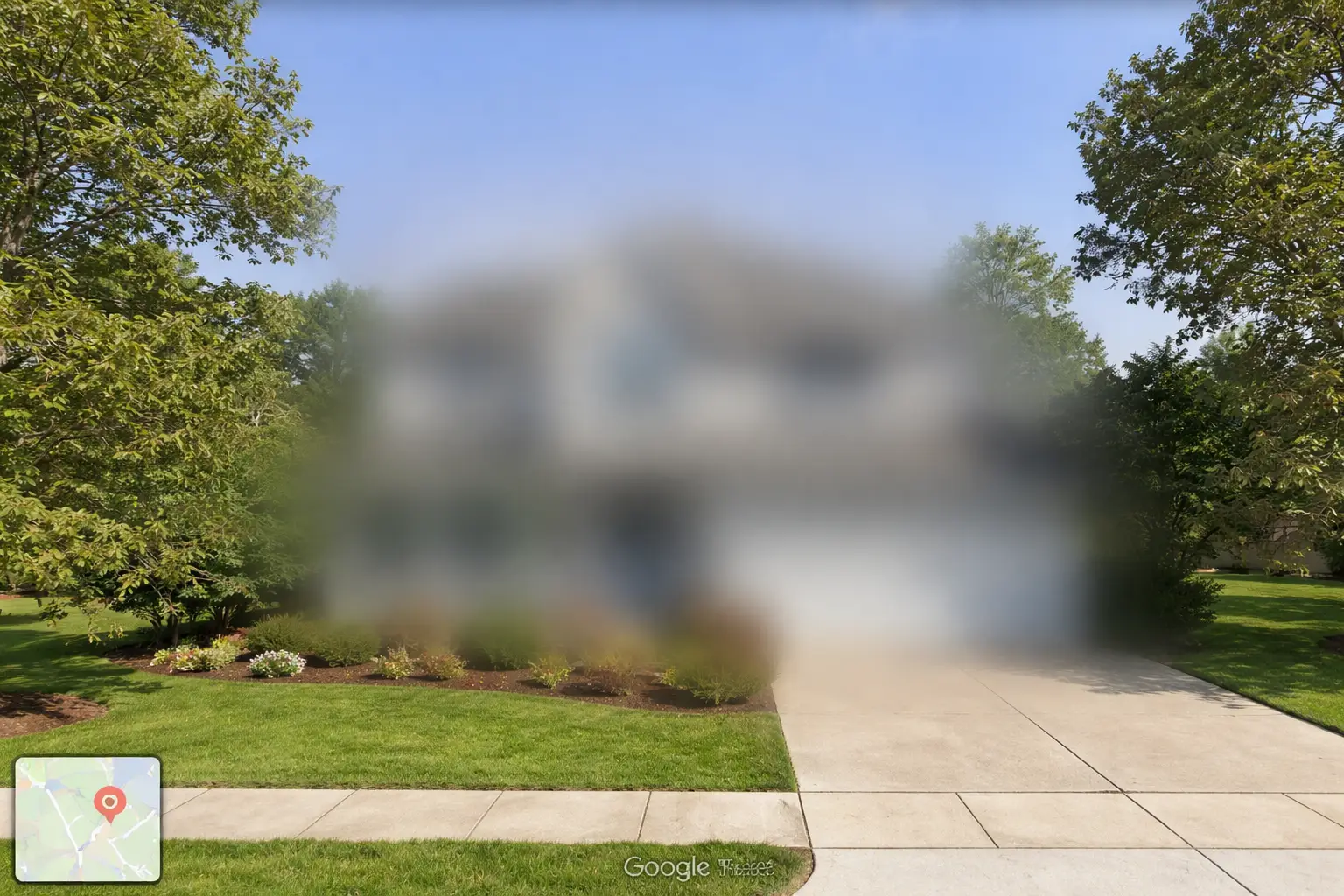 google maps blurs an image