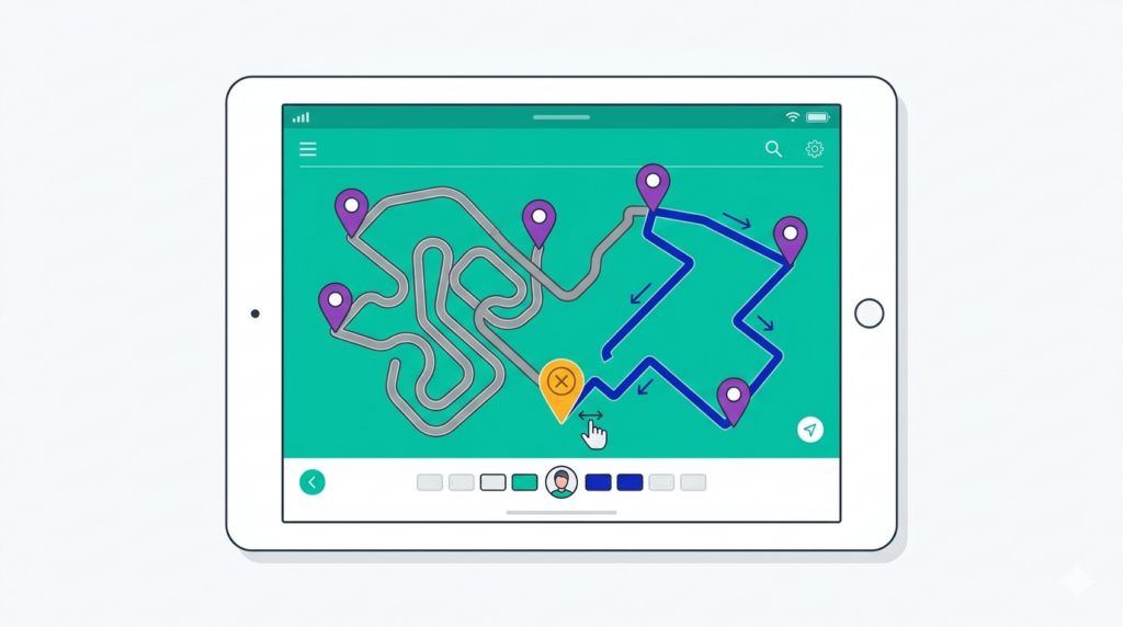 HVAC route optimization resequencing a technician's day after an emergency service call is inserted